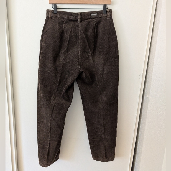 Vintage Woolrich Womens 8 Petite 100% Cotton Corduroy Pants Brown Classic Casual - Picture 5 of 7